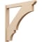 Ekena Millwork 6-in W x 48-in D x 48-in H Balboa Slat Rough Cedar Woodgrain TimberThane Outlooker, Primed Tan OUTUR060X48X48BOA24RCPR - alternate 1